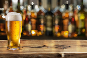 Glass of chilled beer, a Food & Drink Photo by Volff