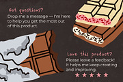Chocolate & Candies Vector Cliparts, a Food Illustration by Panna Limon Store (Thumbnail 6 of 7)