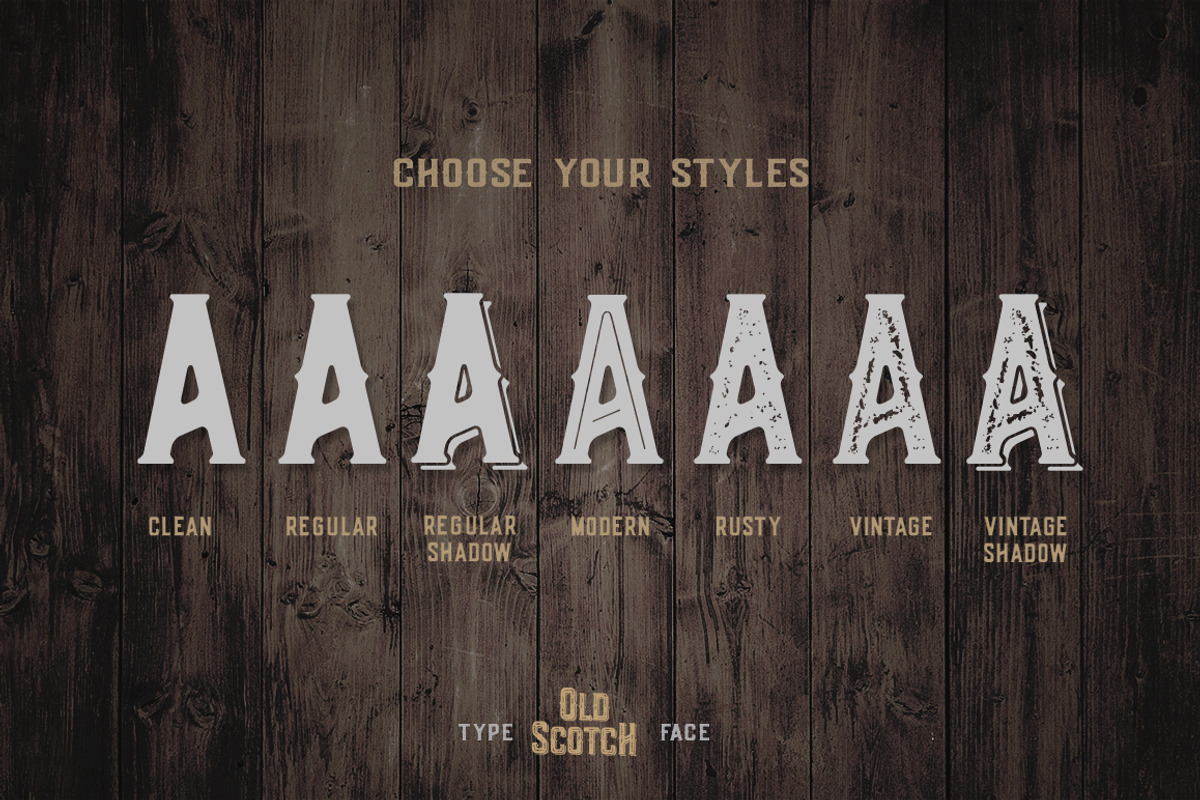 Old Scotch Typeface - 7 Styles preview 4