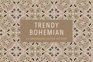 Trendy Bohemian Pattern Collection