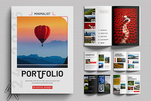 Minimalist Portfolio Design Layout, a Magazine Template by MightyDesign