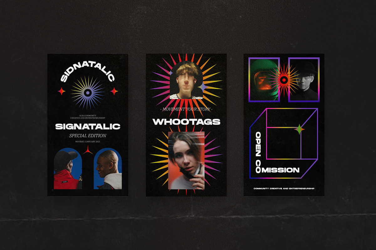 Signatic - Cyberpunk Instagram Pack, a Social Media Template by ...