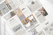 White Christmas Instagram Templates, a Social Media Template by SociallyyCreative (Thumbnail 5 of 10)