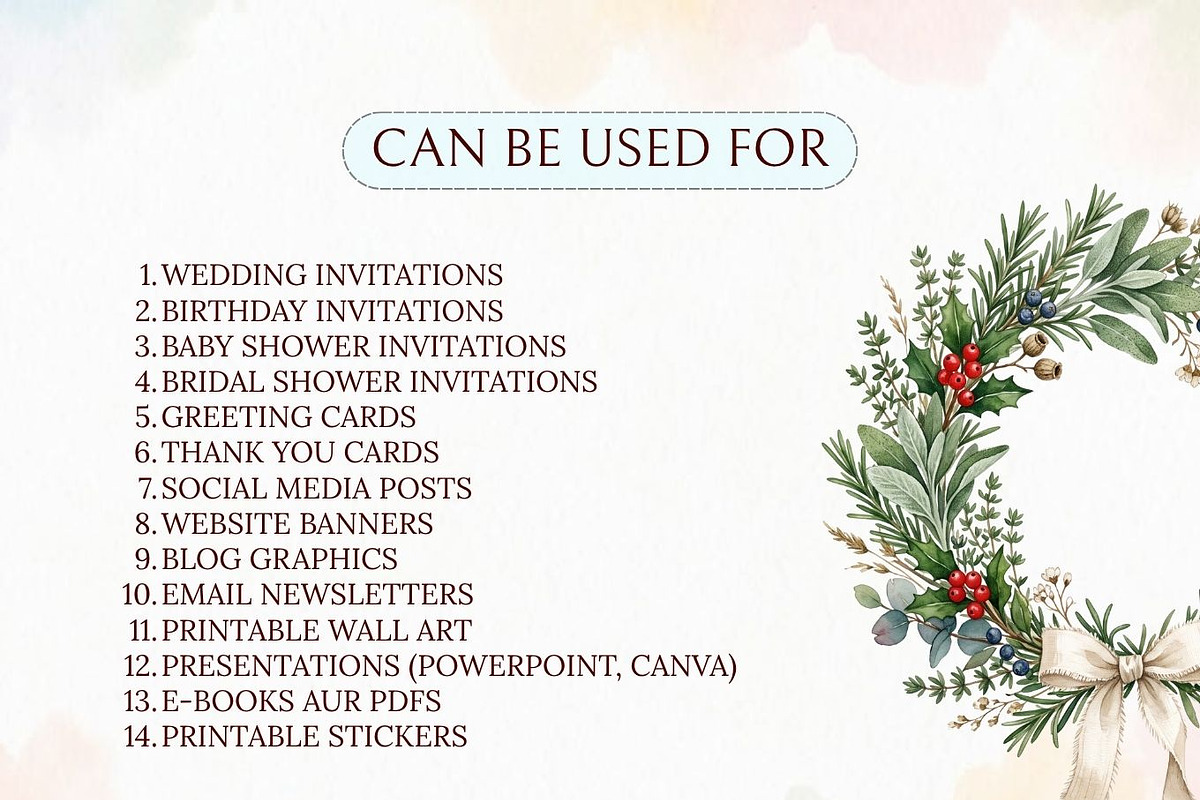 Christmas PNG Elements Bundle, a Decorative Illustration by Arslan (Photo 7 of 9)
