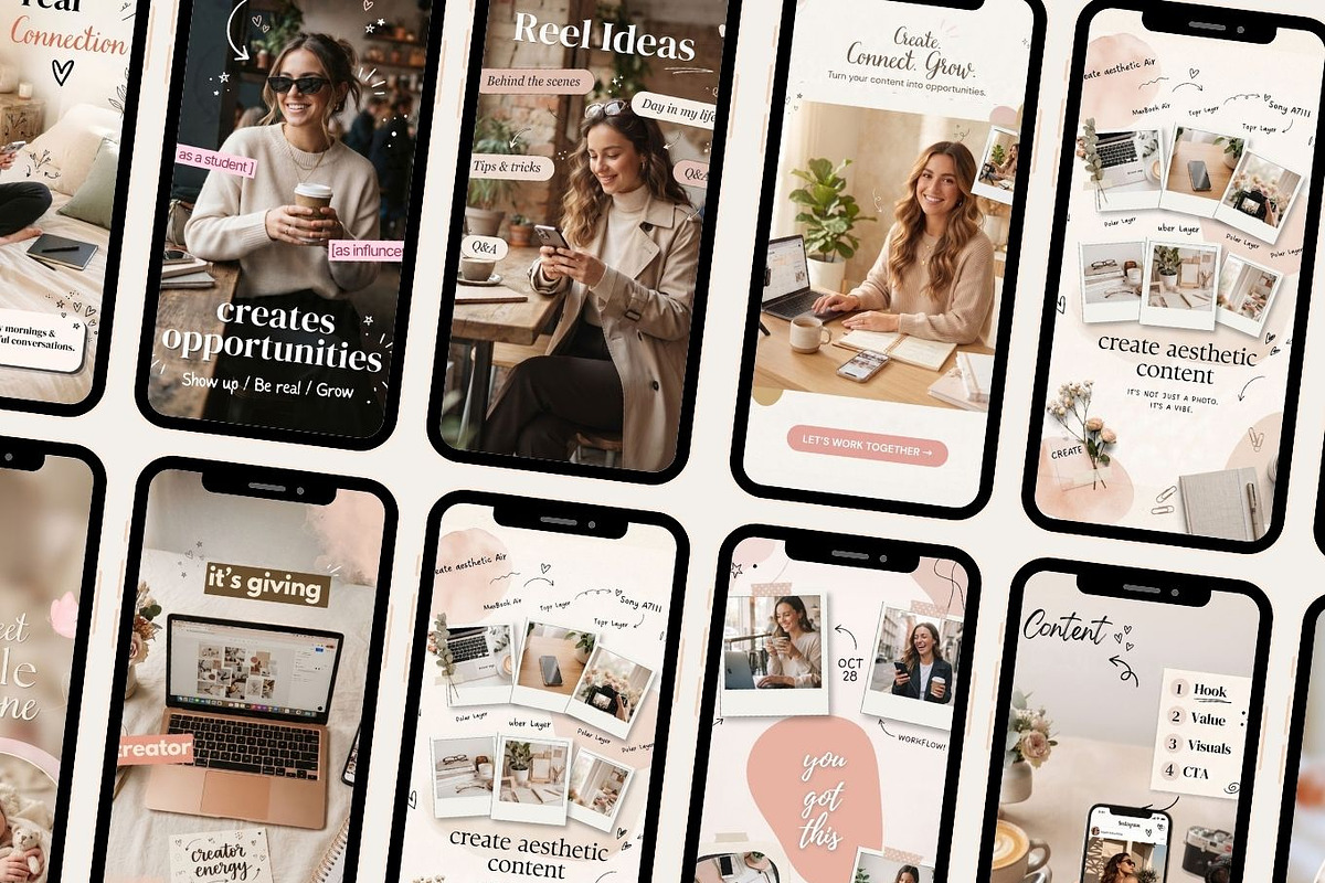 Content Creator Instagram Templates, a Social Media Template by Arslan (Photo 7 of 8)