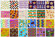110 Hippie Prints & Seamless Pattern, a Decorative Illustration by Slavko Kahovsky (Thumbnail 3 of 6)