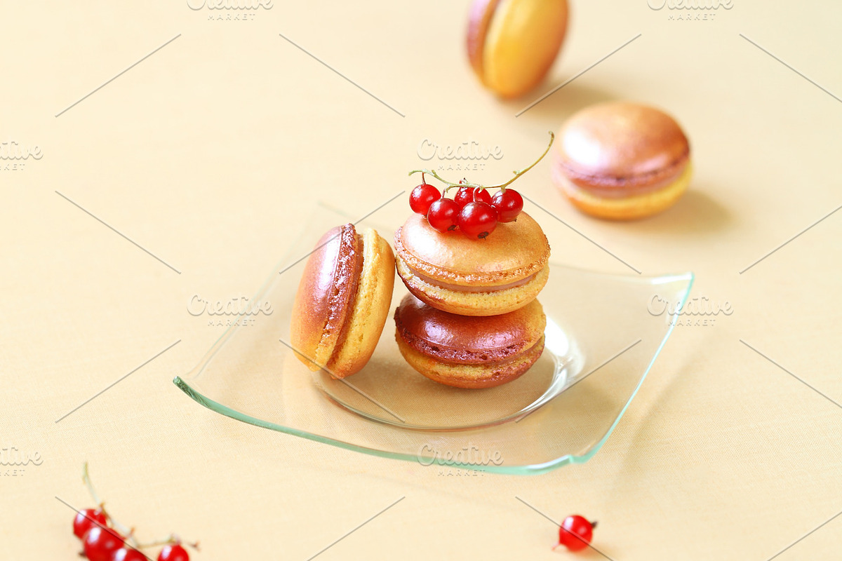 Colored macarons containing macarons, macaroons, and macaroni, a Food & Drink Photo by Miuda21 (Photo 2 of 2)