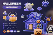 Halloween Icon 3D Pack, an Object 3D Model by Haps Space (Thumbnail 1 of 5)