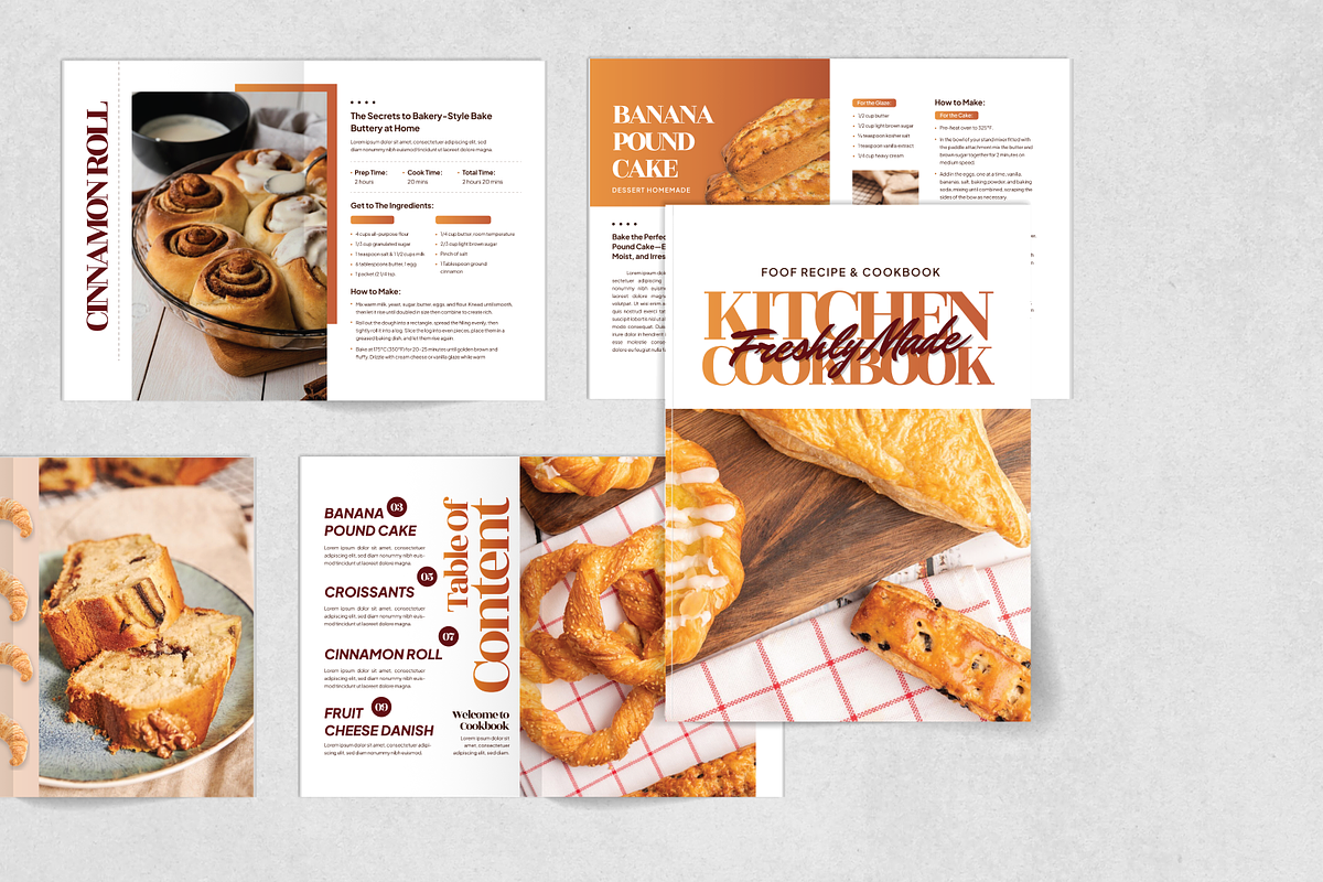 Recipes Cook Book Template, a Magazine Template by MMPixelCraft (Photo 4 of 4)