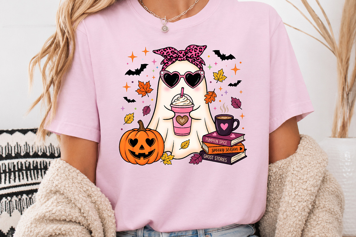 Fall Ghost PNG,Halloween Sublimation, a Seasonal Illustration by Rose Art (Photo 4 of 5)