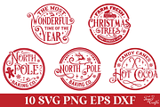 Round Christmas Ornaments Pack, an Object Graphic by Anastasia Feya (Thumbnail 7 of 9)