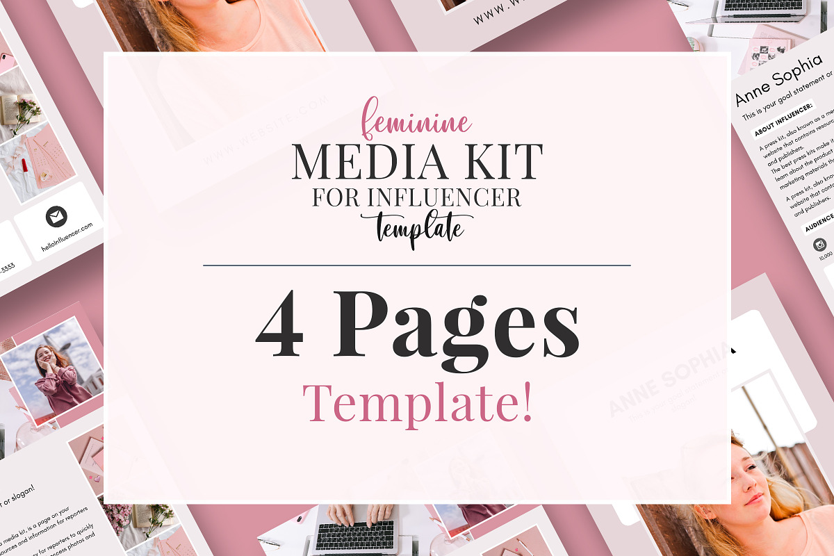 4 Page Media Kit Template, a Presentation Template by Snapybiz