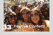Festive Confetti Overlays, a Texture Graphic by PhotoSpirit (Thumbnail 1 of 8)