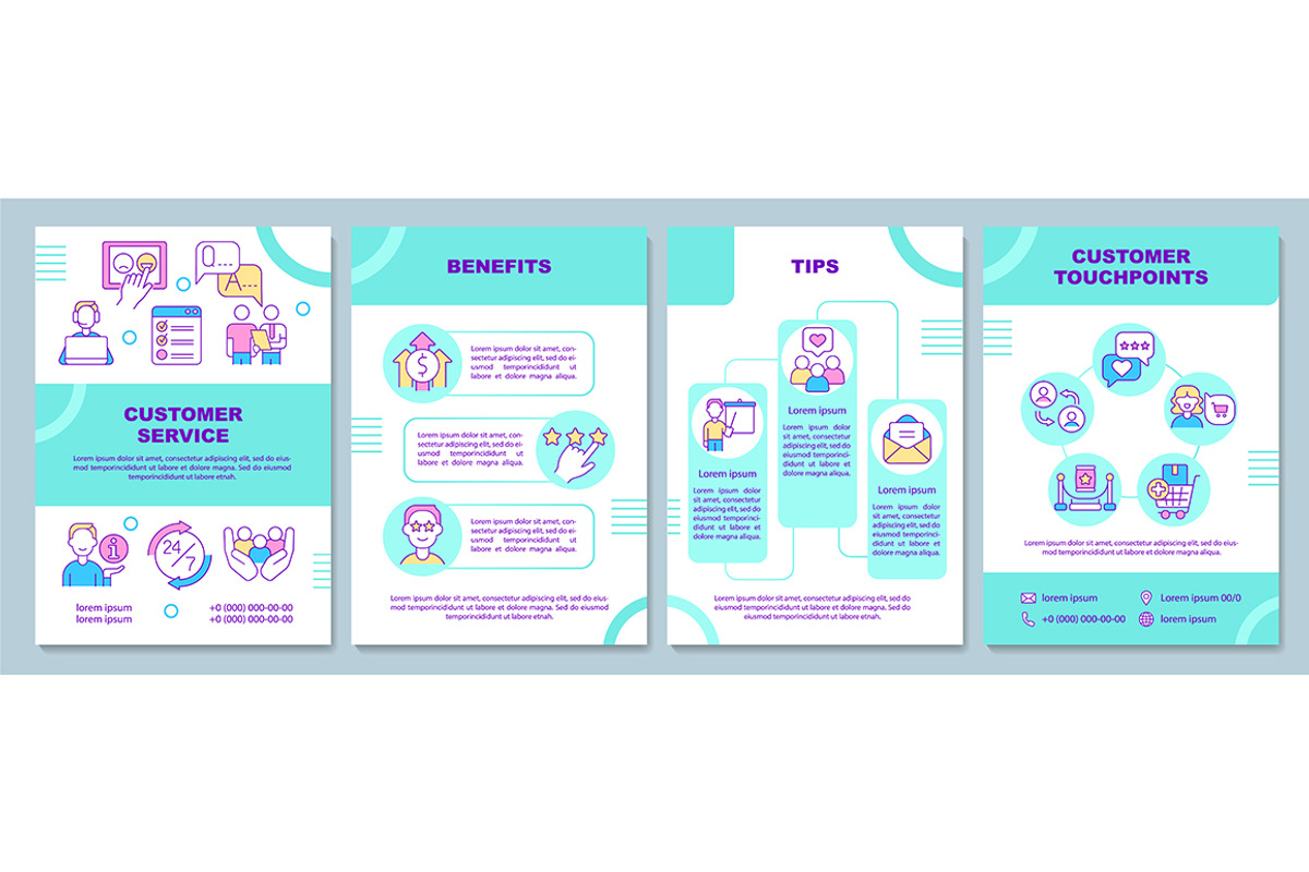 Customer service brochure template, a Brochure Template by IMG Visuals