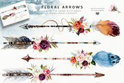 Watercolor Boho Wild Floral Set, a Decorative Illustration by Veris Studio (Thumbnail 8 of 16)