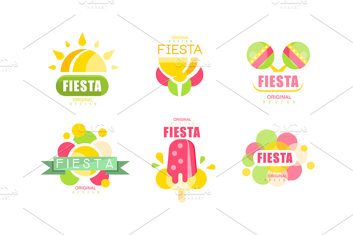 Fiesta Logo and Labels Original, an Object Illustration by TopVectors