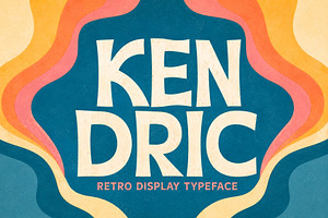 Kendric - Display Typeface, a Sans Serif Font by HipFonts