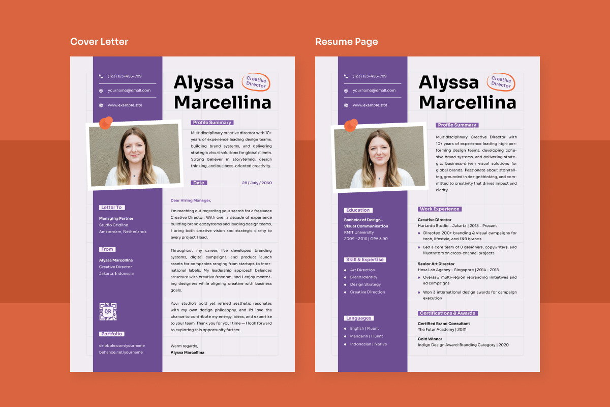 Freelancer Resume with Bold Impact preview 2