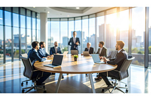 Business meeting in modern office, a Business Photo by Igor Tichonow