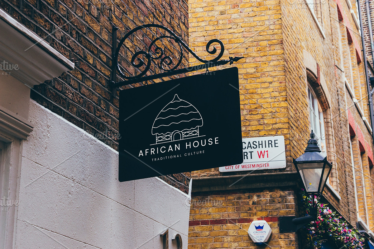 traditional african house line logo, a Branding & Logo Template by SD 22 (Photo 1 of 2)