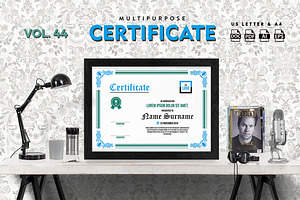 Best Multipurpose Certificate Vol 44