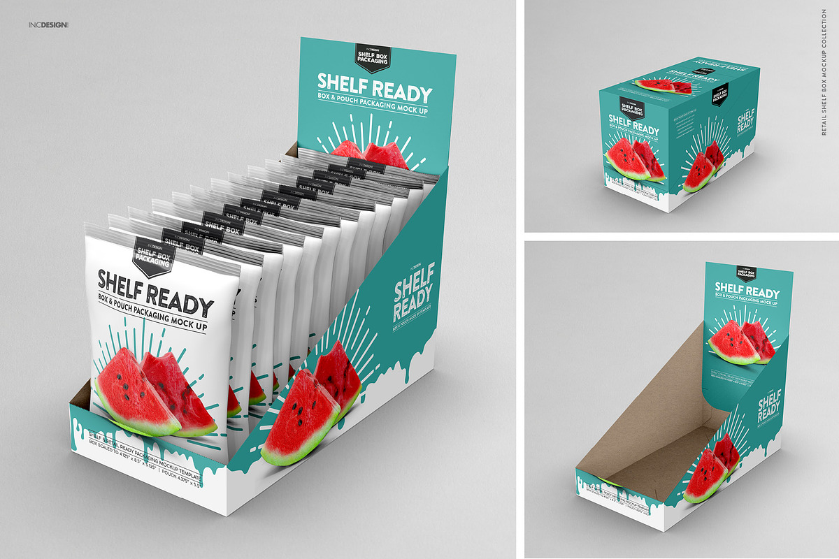 Retail Shelf Box 21 Packaging Mockup, a Packaging Mockup by INCDesign (Photo 7 of 12)