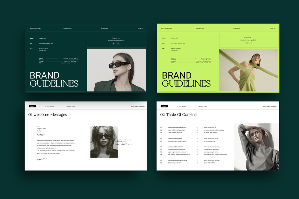 Moto Brand Guidelines Presentation, a Presentation Template by Dream-Lab (Photo 2 of 9)