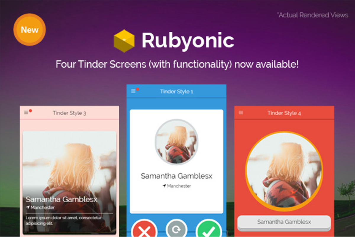Rubyonic - Ionic Premium app theme, a HTML Template by Audacitus (Photo 2 of 4)