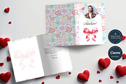 Hearts & Bow Valentines Day Card, a Card Template by Tracia Creative (Thumbnail 4 of 4)
