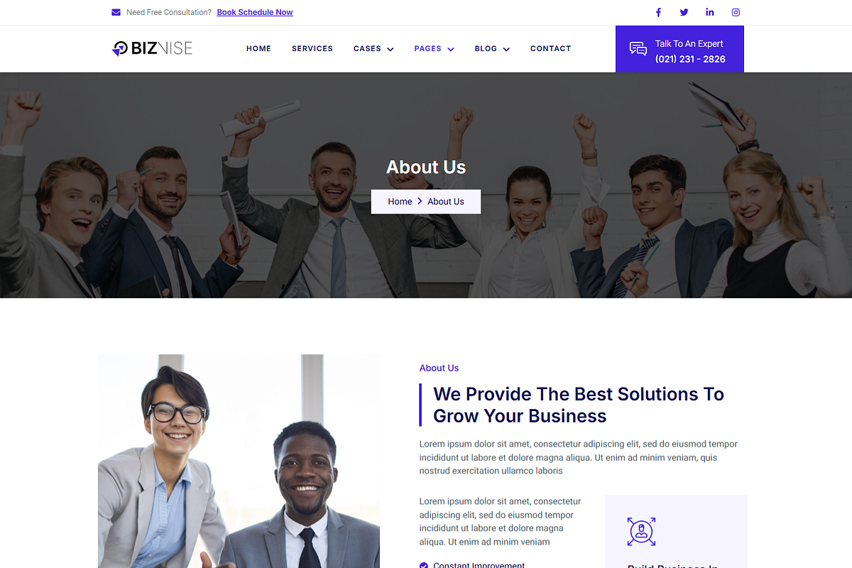 Business Consult Elementor Template, a Landing Page Template by MasterDesigns (Photo 5 of 9)