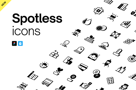 Spotless - Unique Visual Metaphors, an Outline Icon by PixelBazaar