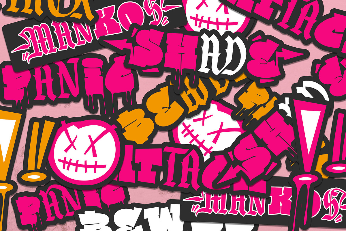 Vandal Street Graffiti Font, a Symbol Font by alit design (Photo 16 of 23)