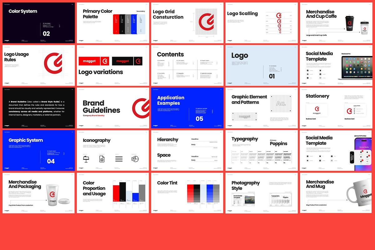 Maggot - Brand Guideline GSL, a Presentation Template by Creatorism (Photo 13 of 13)