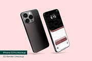 iPhone 15 Pro Mockup | 3D Rendering, an iPhone Mockup by mrfauzi (Thumbnail 16 of 17)