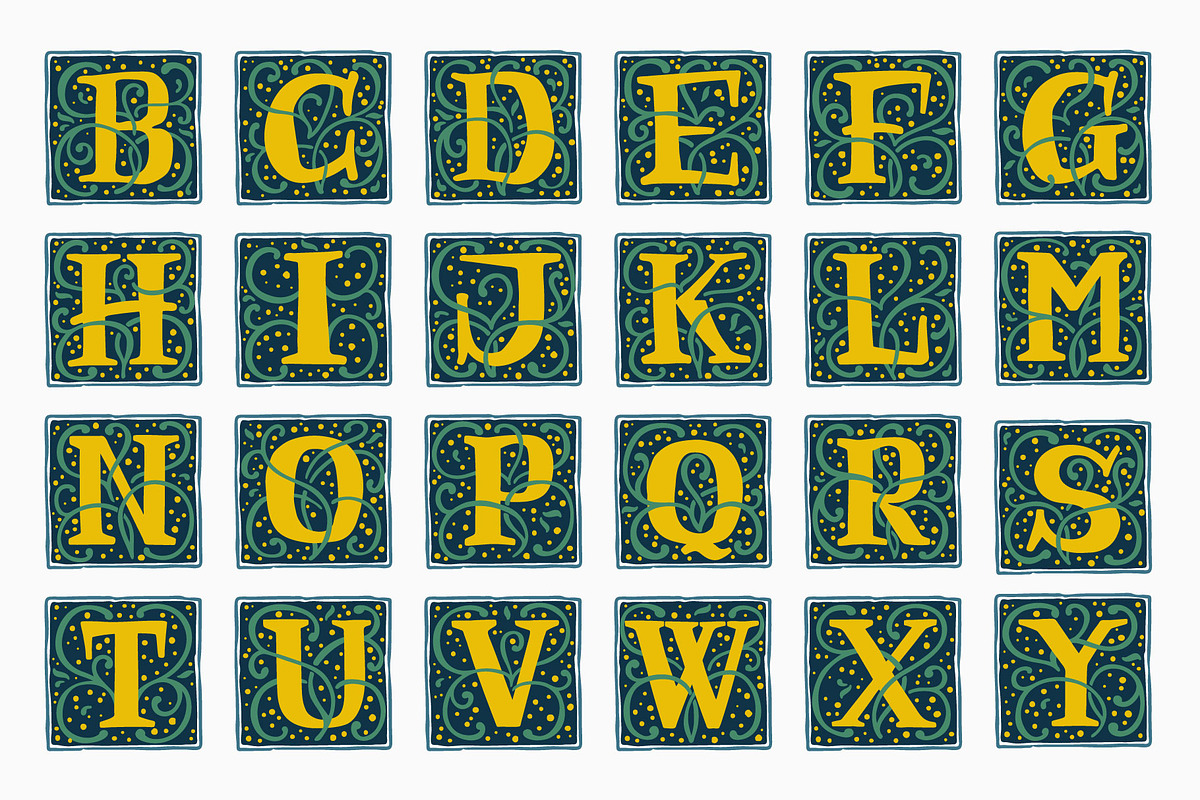Renaissance Initials fonts preview 2