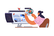 People testing software concept set, a Person Illustration by Good Studio (Thumbnail 2 of 5)