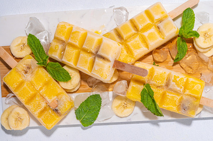 Banana ice cream popsicles, a Food & Drink Photo by Rimma
