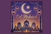 Eid Mubarak Night Sky Mosque, a Holiday Photo by microtasker (Thumbnail 1 of 2)