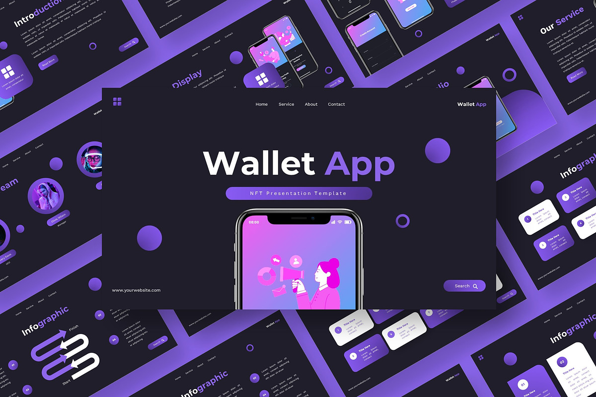 Wallet App - Keynote Templates, a Presentation Template by Deepslide Studio (Photo 3 of 6)