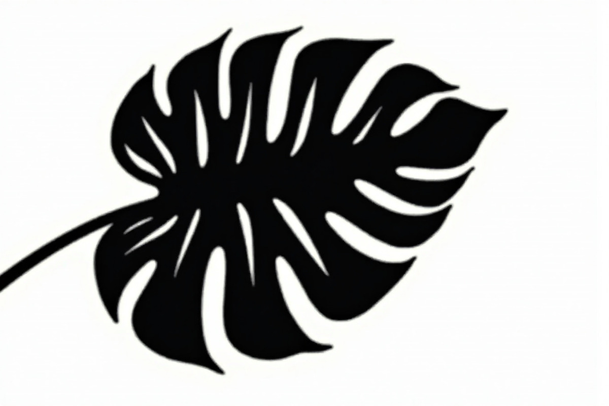 Stylized Monstera Leaf Bundle, an Illustration by hafijul (Photo 5 of 9)