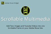 Scrollable Multimedia Muse Widget, a Plug-in Add-On by MuseTemplatesPro (Thumbnail 1 of 2)
