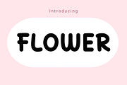 Flower Font, a Sans Serif Font by Cutie_Kate_Studio (Thumbnail 1 of 8)