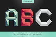 Onska - A Polygonal Display Font, a Font by nordicworker (Thumbnail 3 of 9)