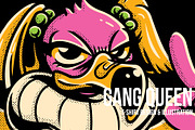Gang Queen T-Shirt Illustration, an Animal Illustration by badsyxn (Thumbnail 1 of 5)