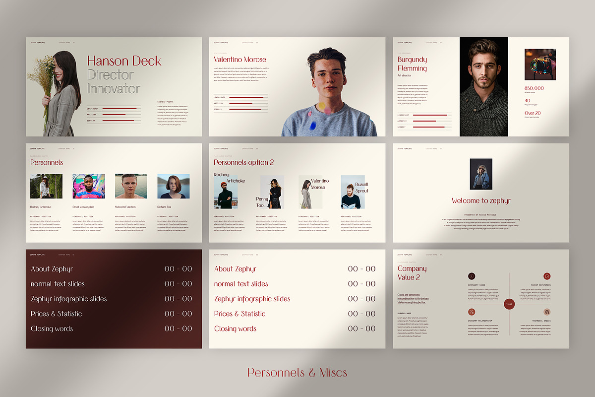 Zephyr Keynote template, a Presentation Template by JustHex (Photo 10 of 12)