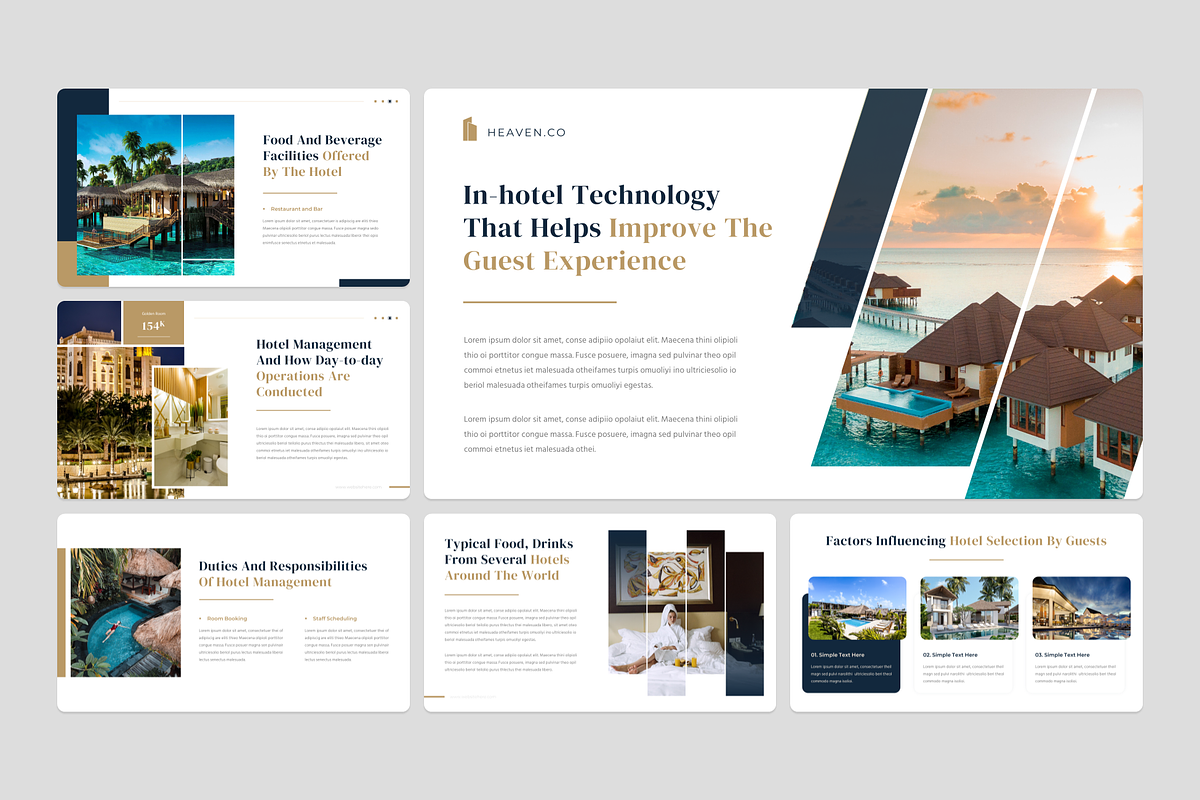 Heaven - Luxury Hotel PowerPoint, a Presentation Template by YossyOneStd (Photo 2 of 6)