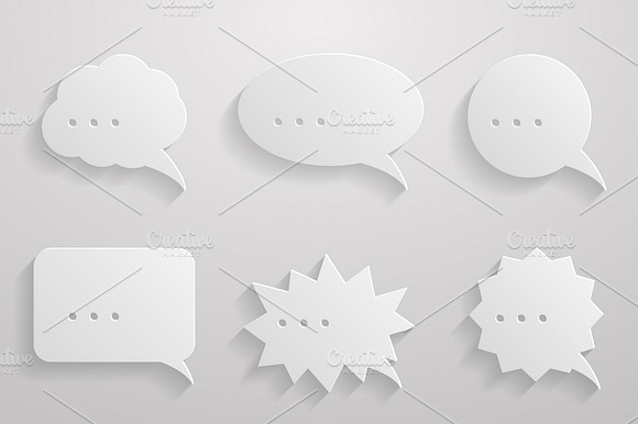 Set Of Speech Bubbles