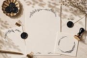 19 Botanical Ink Wreaths & Leaves, an Object Graphic by Christine Krahl (Thumbnail 6 of 8)