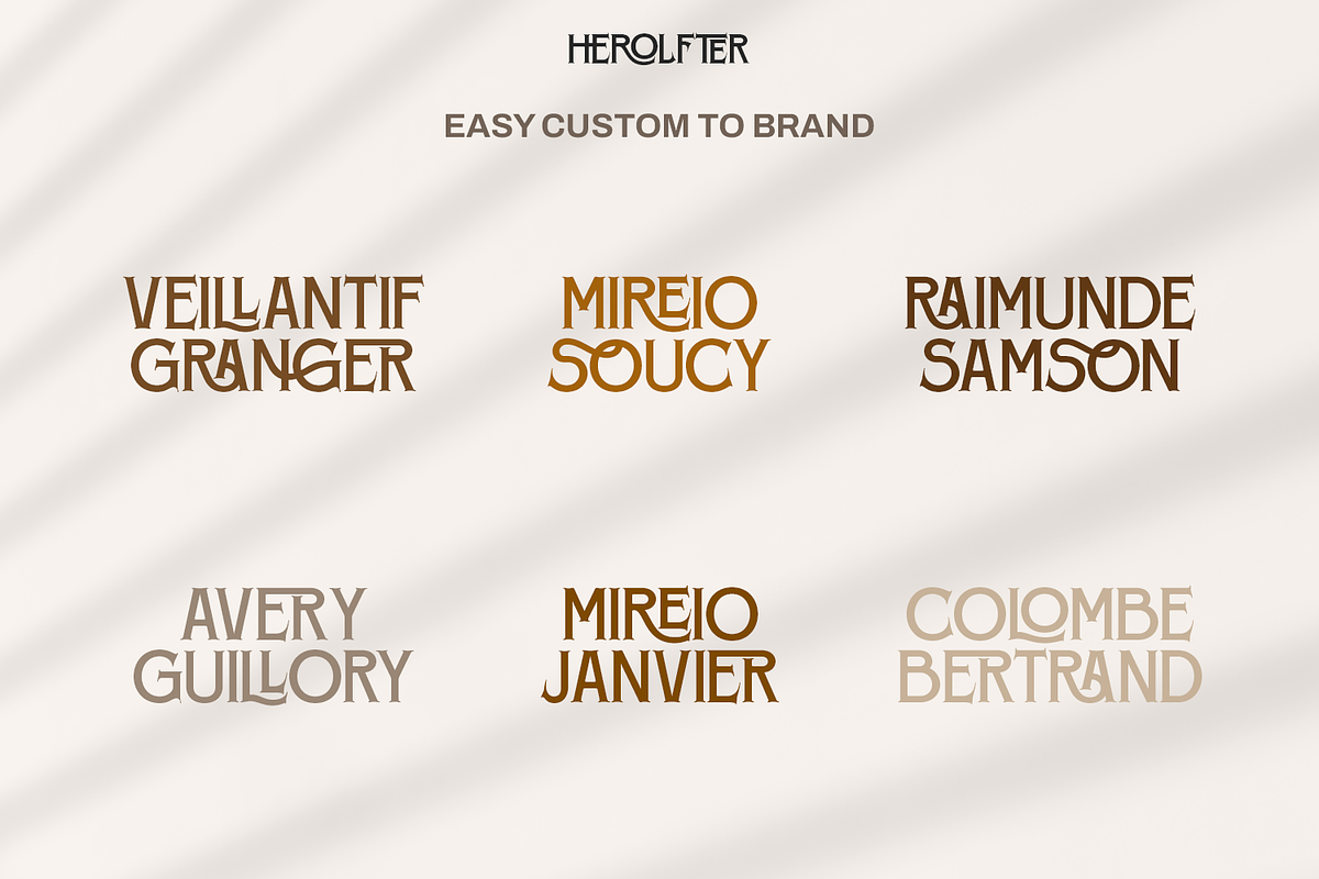 Herolfter - Modern Bold Display Font, a Serif Font by Pixesia Studio (Photo 8 of 10)