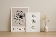BOWS & FLOWERS line art & posters, a Decorative Illustration by Yuliia Lashevska (Thumbnail 5 of 12)
